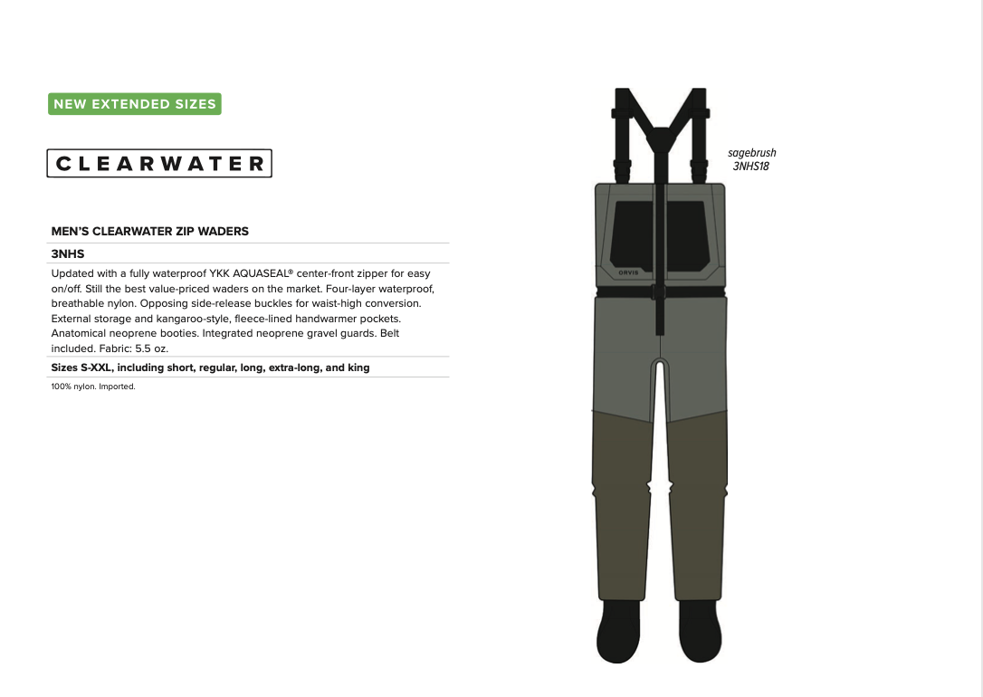 Wader Orvis Clearwater Zp